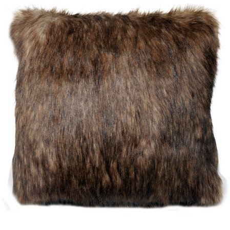 Faux Fur Raccoon Pillow
